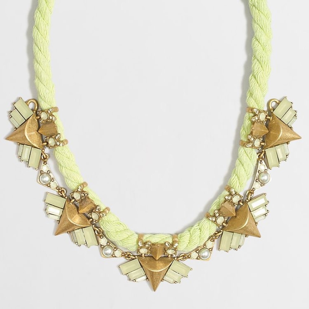 J. Crew factory embellished rope necklace